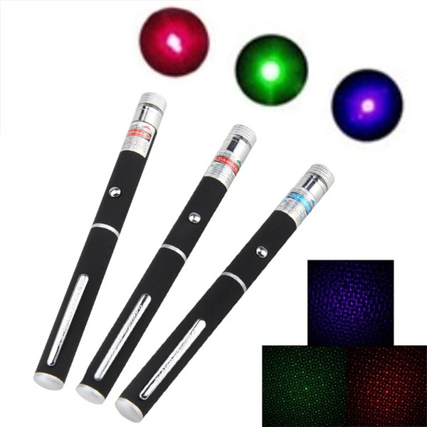 5mW 532n Green Red purple light Laser open Beam Laser Pointer Pen For SOS Mounting Night Hunting teaching Xmas gift Opp Package DHL