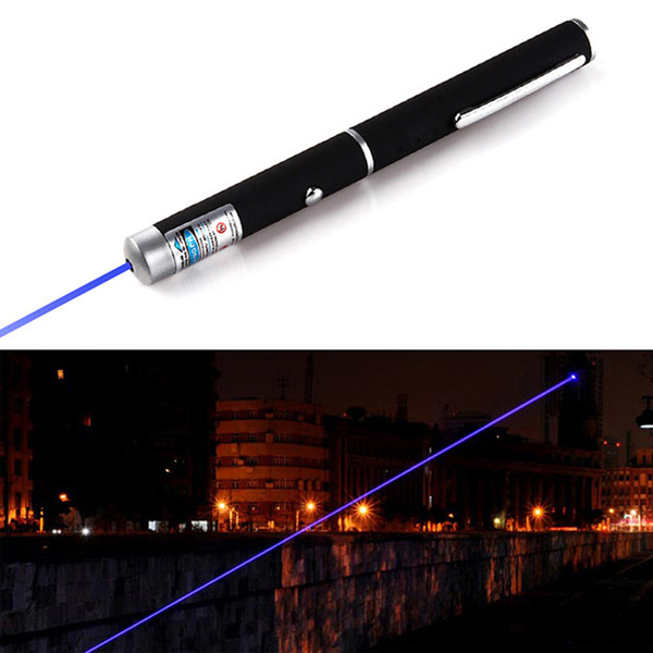 155MM Length Powerful BLUE Purple Laser Pointer Pen violet teaching presenter Beam Light High Power Hunting laser 100pcs