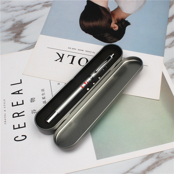 2018 Four - in - one laser retractable pointer laser pointer beautiful gift electronic eight laser advertising pen