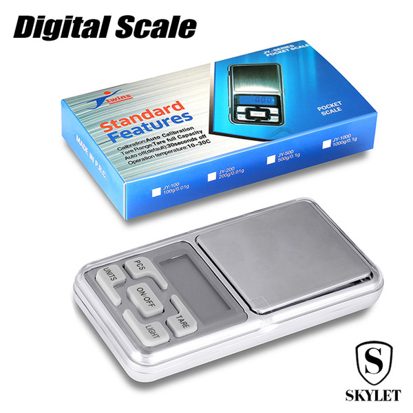 Accuracy Mini Electronic Digital Pocket Scale 200g 0.01g for Jewelry Diamond Portable Weight Balance Scale Lcd Display With Retail Package