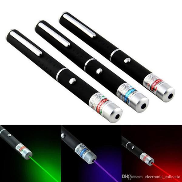 New Hot Sale Color Blue/ Red/ Green 532NM-405NM 5mw Beam Ray Laser Pointer Pen Free Shipping