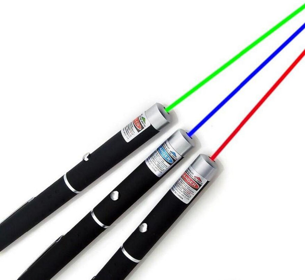 15CM Great Powerful Green Blue Purple Red Laser Pointer Pen Stylus Beam Light Lights 5mW Professional High Power Laser 532nm 650nm 405nm