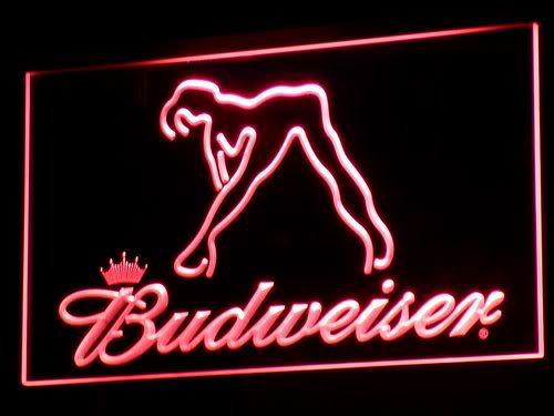 a133-r Budweiser Exotic Dancer Stripper Bar Light Signs