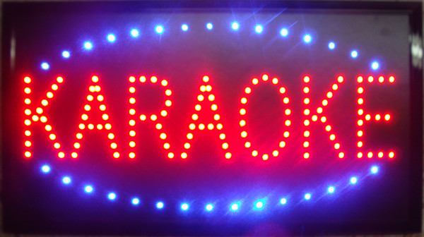 Ultra Bright LED Neon Light Animated Led Karaoke Signs Neon Karaoke signs neon Karaoke sign lights semi-outdoor size 48cm*25cm