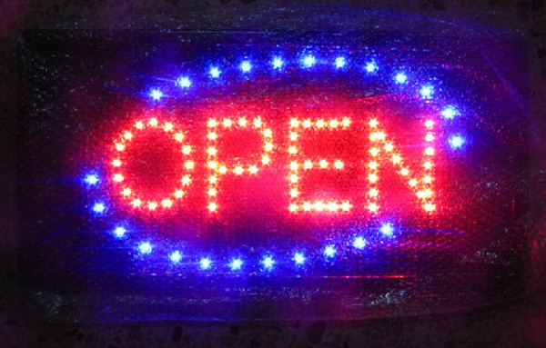 LED Flashing Motion Open Sign Neon Business of Led Sign