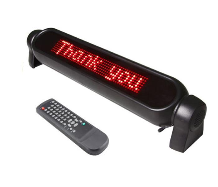 12V Red LED Scrolling Car Sign Board Programmable Message Display Screen Russian English language with Retail package