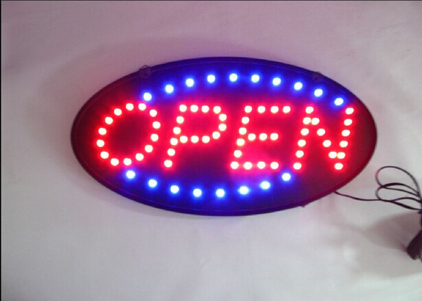 LED Open Sign Advertising Light Shopping Mall Bright Animated Motion Running Neon Business Store Shop+Switch US/EU plug