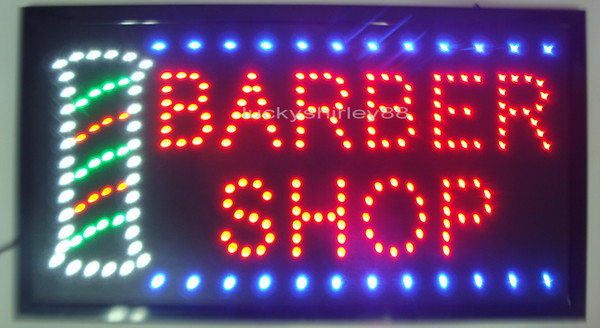 Wholesale 2016 hot sale direct selling led barber shop signs custom led light signs of led barber shop open