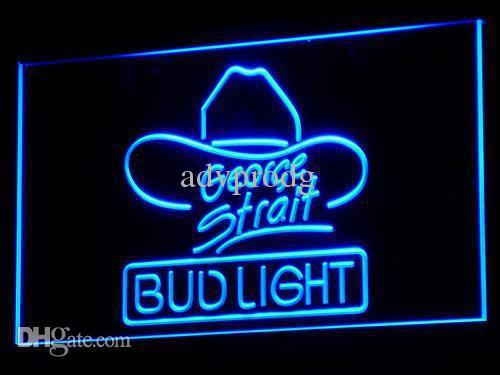 a116-b Bud Light George Strait Bar Pub Neon Light Signs