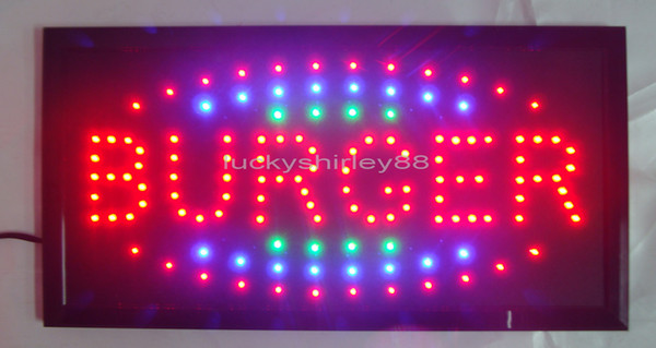 2015 super brightly customized led light signs led Burger signs neon led Burger signs Burger led indoor