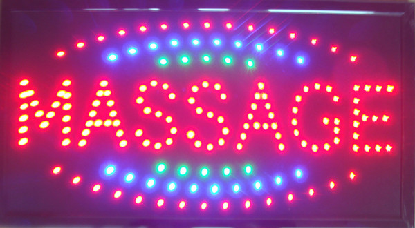 New arriving super brightly customized led MASSAGE signs for Massage spa indoor size 19''x10'' Free shipping