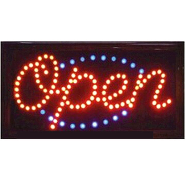 2016 direct selling led open neon sign 10X19 inch semi-outdoor flashing custom led open signs Wholesale