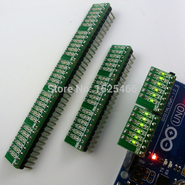 10pcs/lot DC 3.3V 5V 12V 6Bits Green LED Module Marquee Water Lamp Board for Breadboard DUE UNO MEGA2560 STM32 ARM FPGA CPLD MCU