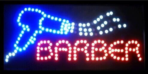 hot sale 15.5X27.5 Inch barber Beauty store led neon open sign led billboards wholesale