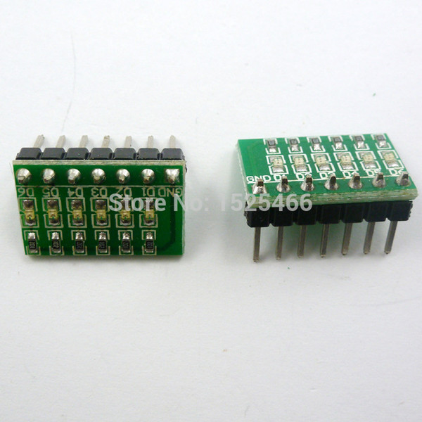 2pcs/lot 3.3V 5V 12V 6 Digital RED LED Indicator Module for Breadboard Universal board PCB 3d printer PLC MCU Development Board