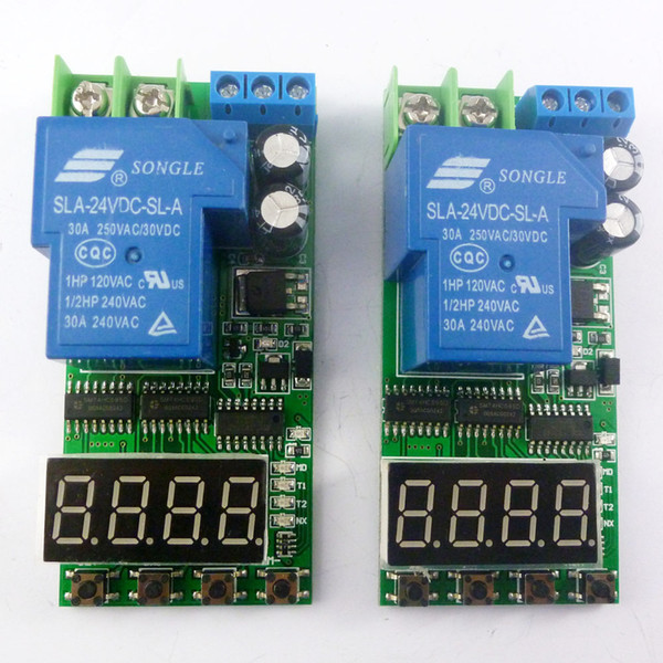 2PCS IO23C01 DC 12V 30A High Power Delay Relay Board ON/OFF Self-locking Momentary Time Switch