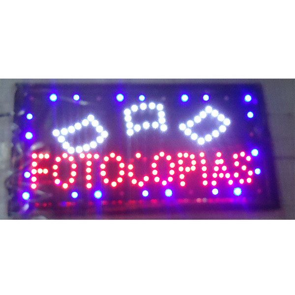 2016 hot sale customed low power 10X19 inch semi-outdoor Ultra Bright running fotocopias shop led sign led billboards Wholesale