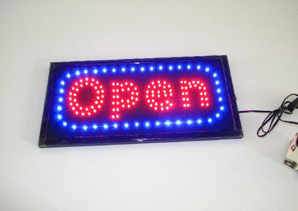 Open Shop Cafe Bar Pub Business Led Motion Running Neon Light Signs On/off Switch Us Plug