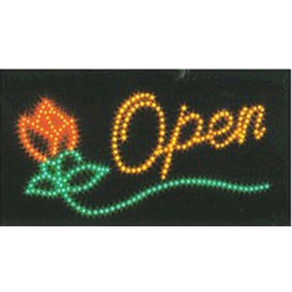 2016 hot sale low power 10*19 inch semi-outdoor led business signs for flower store open Wholesale