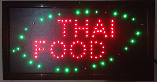 2016 Direct Selling custom indoor running 10X19 inch thai food store led sign led billboards wholesale