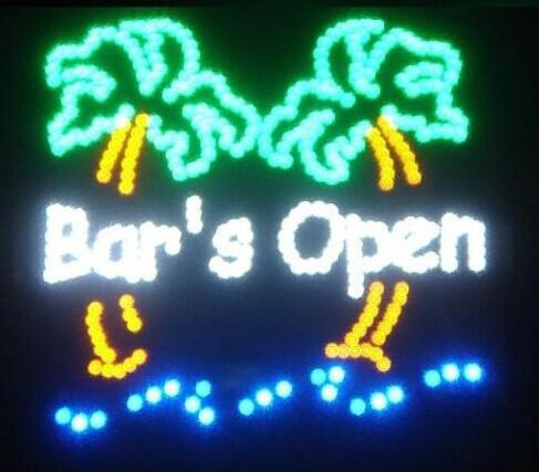 2016 Top Fasion Real Graphics Led BEER BAR Shop Open Neon Sign 19x19 Inch led billboards Wholesale