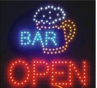 2016 direct selling custom led sign 19x19 Inch indoor Ultra Bright flashing Bar pub business store open signboard Wholesale