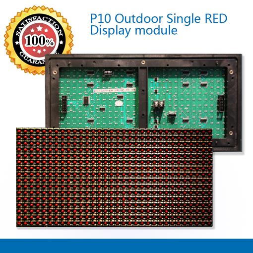 LED P10 outdoor&Waterproof Single RED Display module