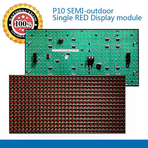 LED P10 SEMI-outdoor Single RED Display module