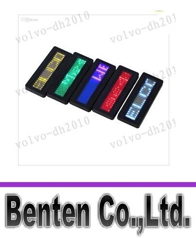 LLFA7503 LED Name Badge Programmable Scrolling Name Message Badge Tag Digital Display English