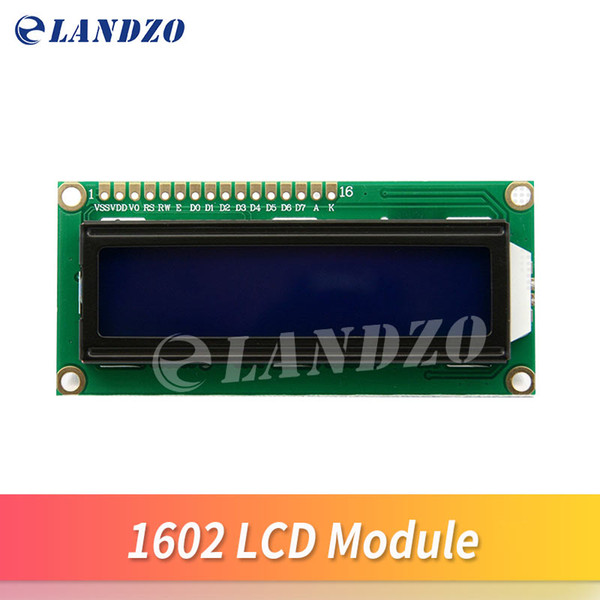 Long lifespan-1PCS LCD1602 1602 module Blue screen LCD1602 LCD monitor 1602 5V blue screen and white code for Raspberry pi