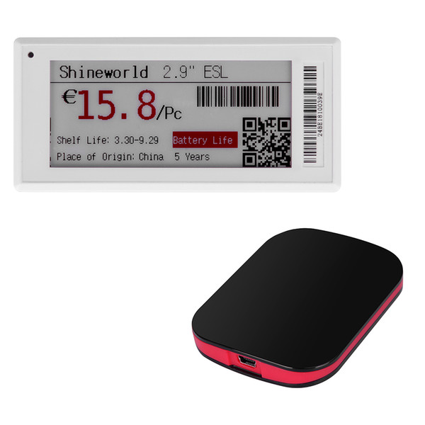 Soulaca Access Point with ESL(Electronic Shelf Label) 2.13/2.9/4.2inch E-Paper Display, ESL Price Tag, E-ink Panel Red Black White 3 Colors