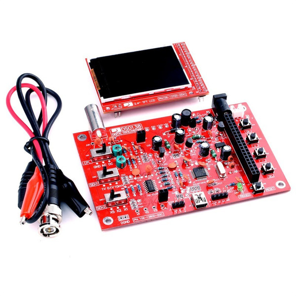 Original JYETech DSO138 DIY Digital Oscilloscope Unassembled Kit SMD Soldered 13803K Version With Housing4Ch Capture Board With 1 Audio Port