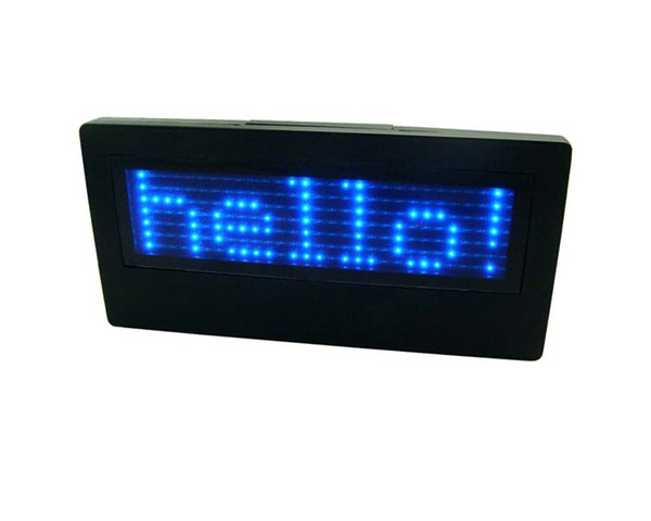 Blue/Red/White/Yellow LED Name Badge 7*29 Dots Scrolling Screen Badge Business Card Tag Display Sign Rechargeable+Programmed FreeShipping