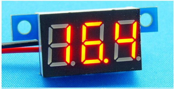 Digital Voltmeter Panel Mini Mini DC 3-30V Blue 0.28