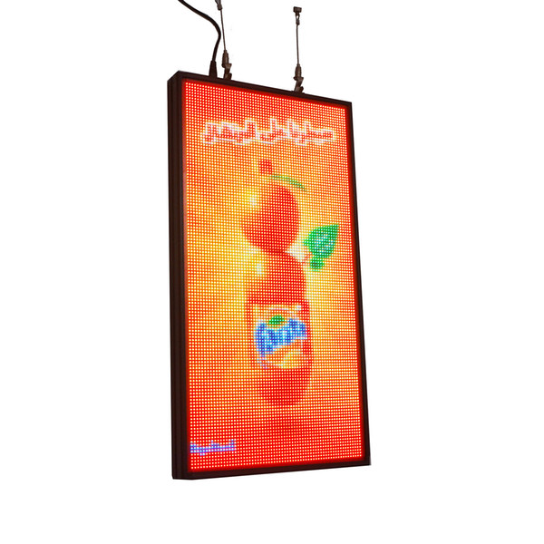 P5 Vertical LED Sign 14in(H)x27in(L) Store Window hang Display LOGO images message board