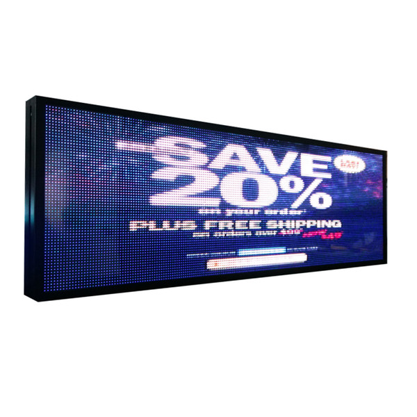 LED full color P5 indoor advertising electronic logo led rolling information display size can be customized