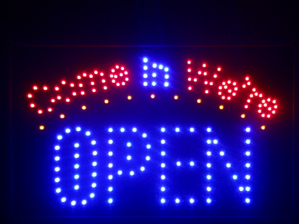 Wholesale-nled003-b Come in we're OPEN LED Neon Sign 16