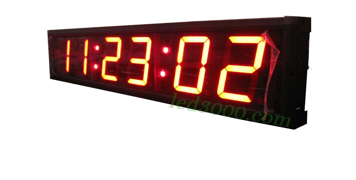 4inch 6digits red color hours,minutes and seconds led clock(HIT6-4R)