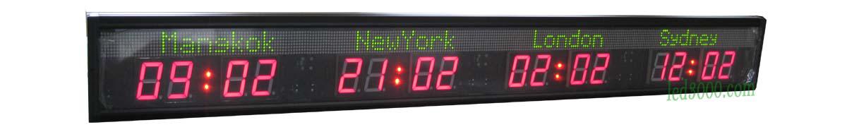 4city led world clock