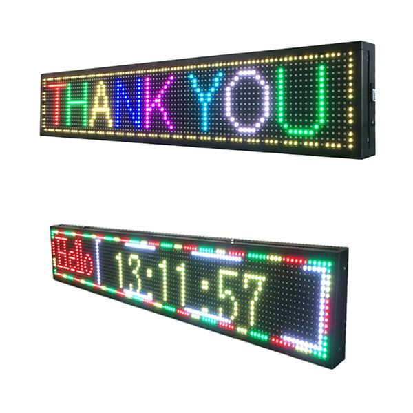 P10 outdoor LED display USB programmable full color text running message board electronic led sign board