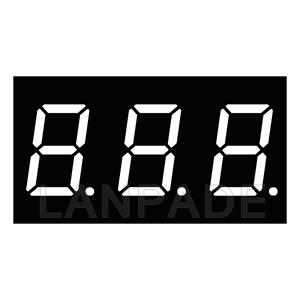 LED 7-Segment Display 0.40inch Three Digit White CA DHL Free Shipping