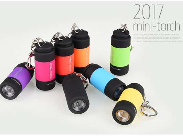 New Mini Flashlight 0.3W 25Lm Pocket Mini Torch USB Charger Rechargeable LED Light Flashlight Lamp Keychain free shipping