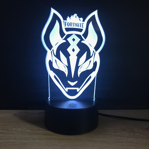 Wolf 3D Animal Smart Home Colorful Led 3d Night Light LED Remote Control Touch Colorful Visual Light Visual Lights kid toys