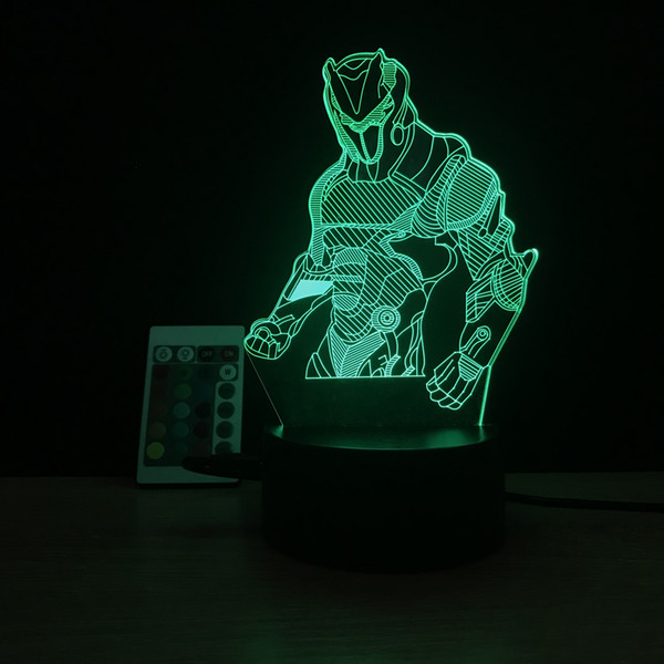 Marvel Comics 3D iron man Smart Home Colorful Led 3d Night Light LED Remote Control Touch Colorful Visual Light Visual Lights kid toys