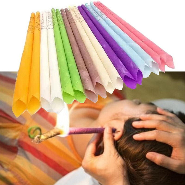 100 Natural Ear Candle Pure Bee Wax Thermo Auricular Therapy Straight Style Indiana Fragrance Candling Cylinder For Ear Care Free Shipping