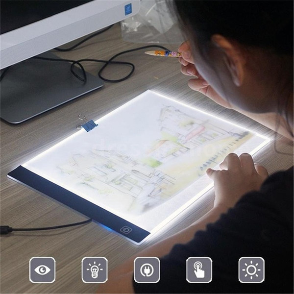 K1 LED Light Drawing Table USB Pad A4 Copy Board Copying Sketch Tracing Display Black for you