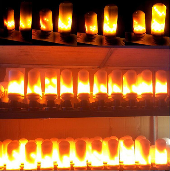 E27 Dynamic LED Flame Lights 3 Modes Effect Fire Light Bulbs Christmas Lights Atmosphere Lighting Fire Bulbs for Party Holiday