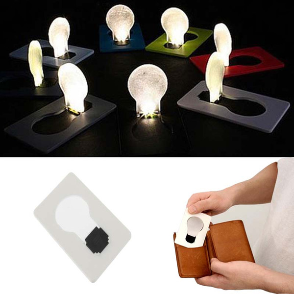 Mini Pocket Lamp Portable Mini LED Foldable Card Light Pocket Lamp Put In Purse Wallet Flod Emergency Originality Slim Convenient Outdoor