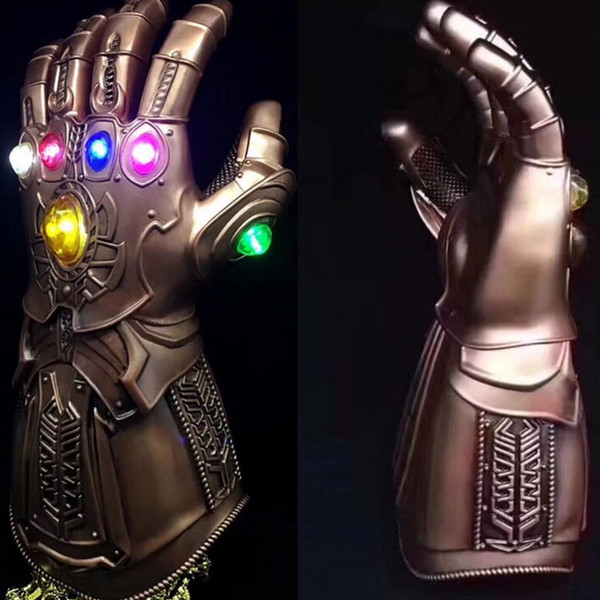 Marvel Avenger Alliance 3 Infinite Glove Thanos Infinite Warfare Infinity War Glove Cosplay Action Toy Figures Collectible LED Gadget