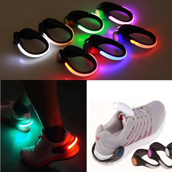 LED Luminous Shoe Clip Light Night Safety Warning LED Bright Flash Light For Running Cycling Bike Sport light USZ152